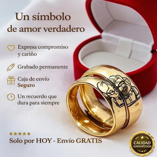 👩‍❤️‍👨ANILLOS UP DE PROMESA™🎁¡Solo HOY Acta GRATIS!