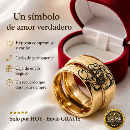 👩‍❤️‍👨ANILLOS UP DE PROMESA™🎁¡Solo HOY Acta GRATIS!