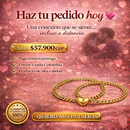 Dos pulseras magnéticas del amor™ Símbolo eterno