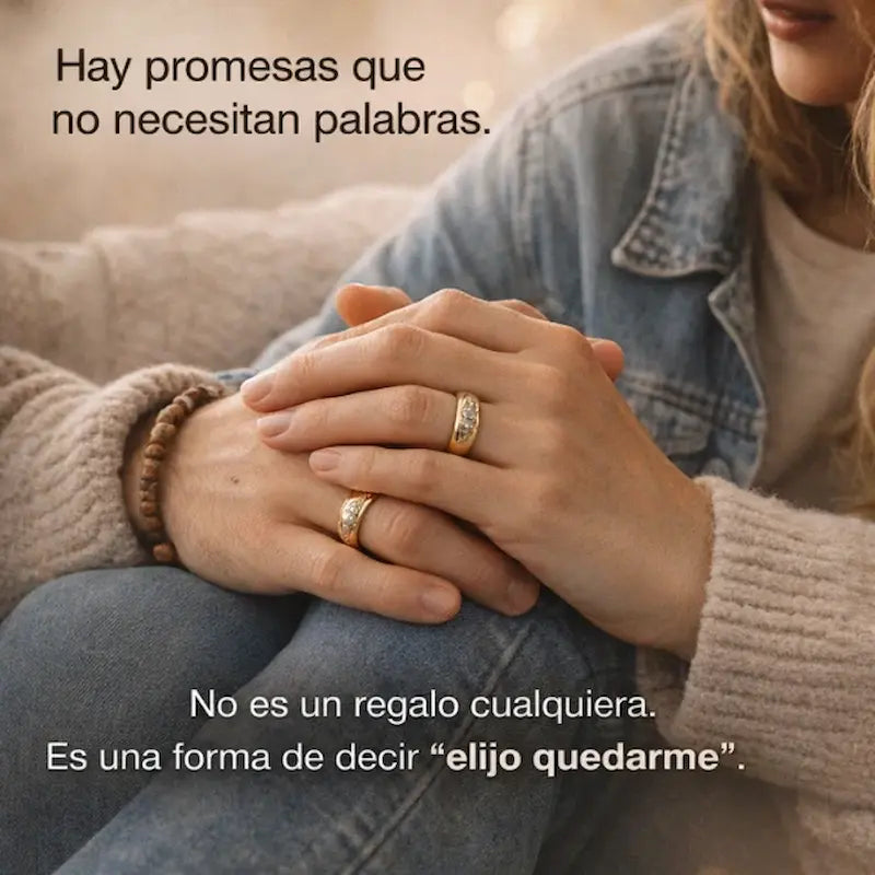👩‍❤️‍👨ANILLOS UP DE PROMESA™🎁¡Símbolo eterno!